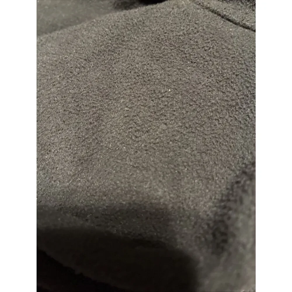 the north face Solid Black Fleece Long Sleeve Zip Up Jacket Small